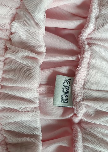LC Waikiki Pembe Fırfırlı Kız Çocuk Etek