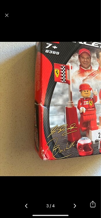 Beden Schumacher F1 Ferrari Lego 8389