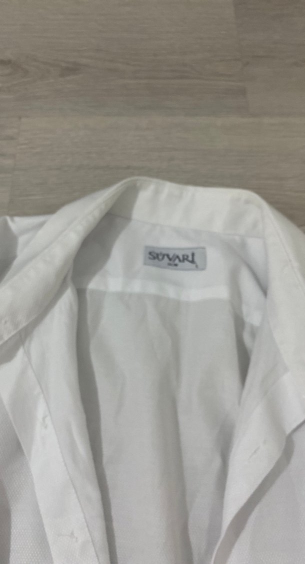 Kadın Beyaz Keten Uzun Kollu Gömlek - Görsel 3