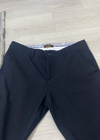 Lacivert Kemerli Erkek Denim Pantolon - Görsel 2