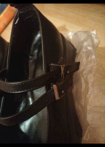 Siyah Topuklu Goth Ayakkabı - Görsel 8