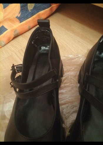 Siyah Topuklu Goth Ayakkabı - Görsel 6