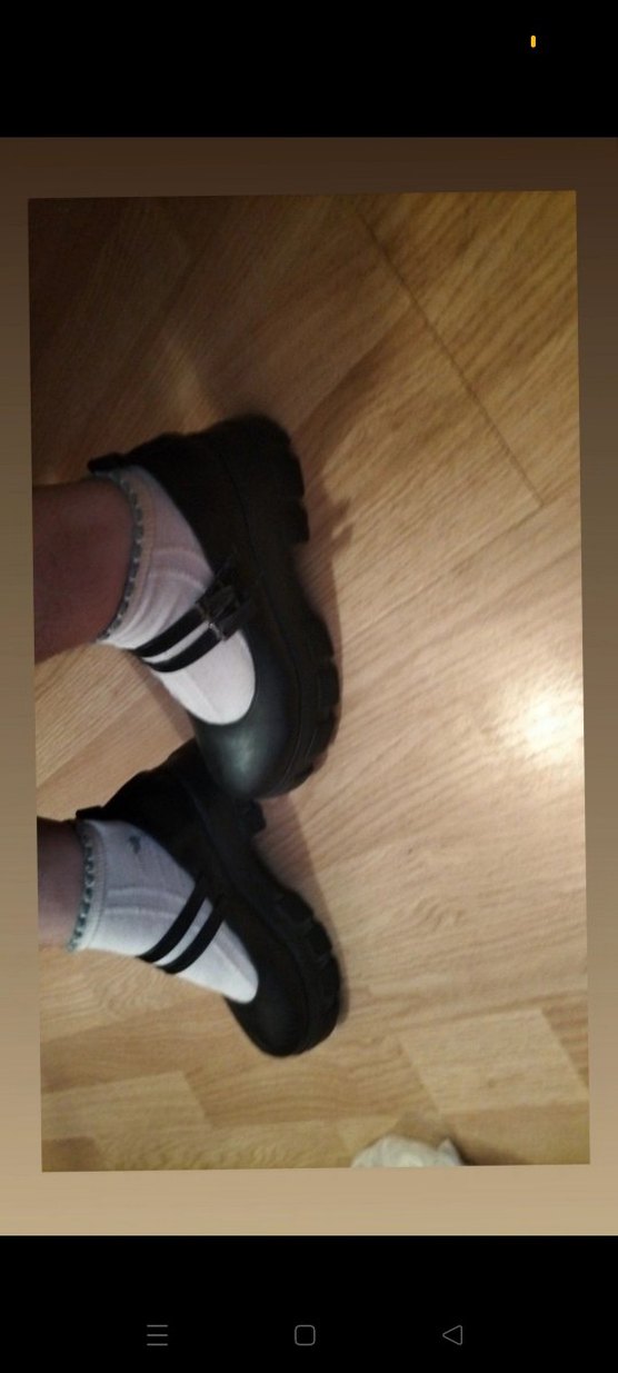 Siyah Topuklu Goth Ayakkabı - Görsel 2