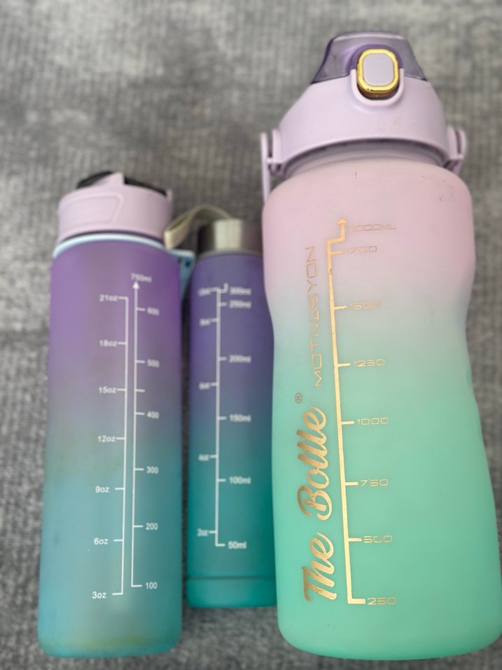 Pastel Renkli Çoklu Çocuk Termos Şişeleri - Görsel 2