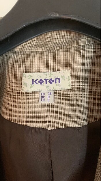 36 Beden camel Renk Koton ceket