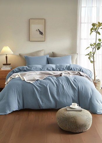 müslin nevresim takımı çift kişilik - Görsel 7