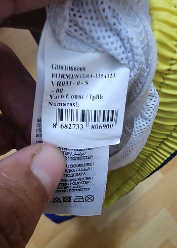 Erkek Mavi Renkli Mayo Spor Şort - Görsel 6