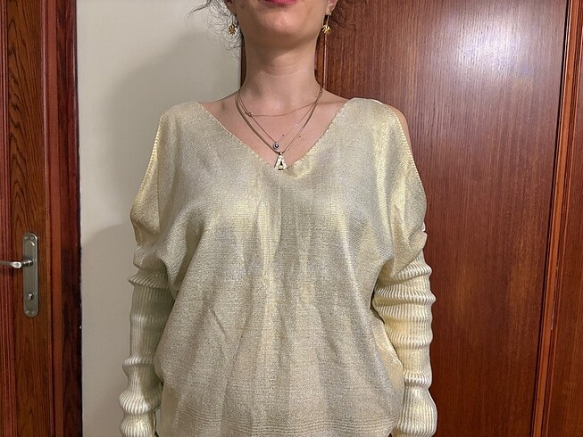 Zara gold bluz