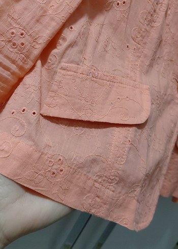 Düğmeli Kısa Bej Kadın Blazer Ceket - Görsel 4