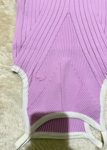 Lacoste Kadın Pembe Triko Elbise - Görsel 6