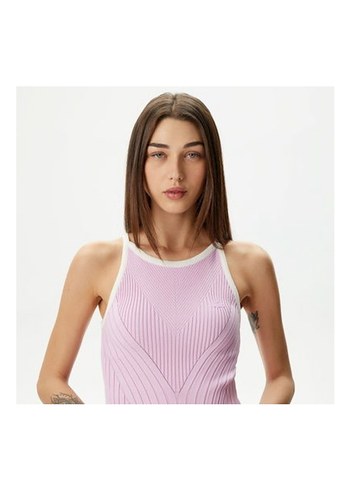 Lacoste Kadın Pembe Triko Elbise - Görsel 4