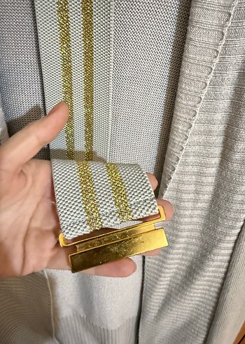 Bej Uzun Örgü Kadın Hırka - Görsel 4