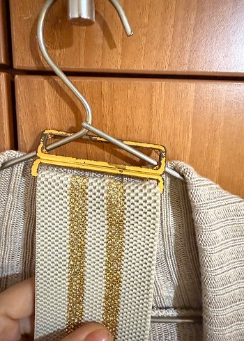 Bej Uzun Örgü Kadın Hırka - Görsel 3