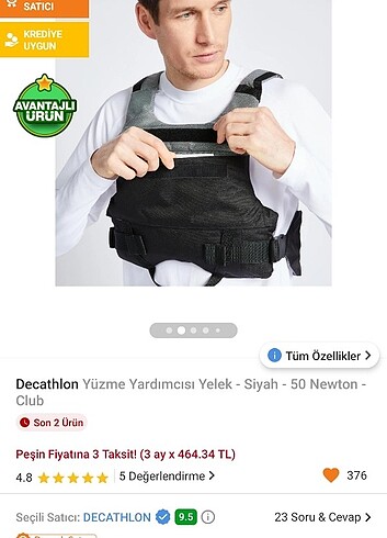 Standart Beden Beden gri Renk Decathlon can yeleği 