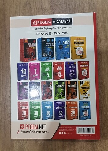 KPSS Türkçe Kitabı Pegem Akademi