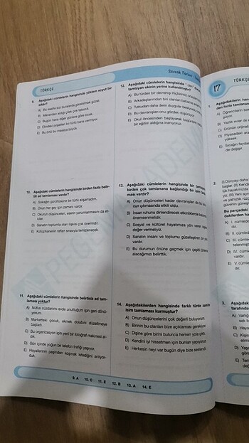 Beden Renk KPSS Türkçe Yaprak Test Pegem Akademi
