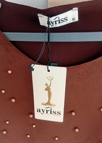 m Beden Düğmeli Kısa Süet Kahverengi Kadın Yelek