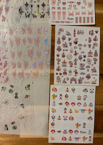 Renkli Tırnak Süslemeleri Seti - Görsel 6