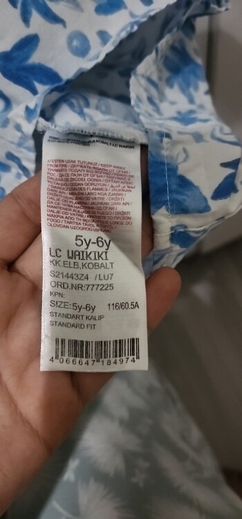 6 Yaş Beden KIZ COCUK ELBISE