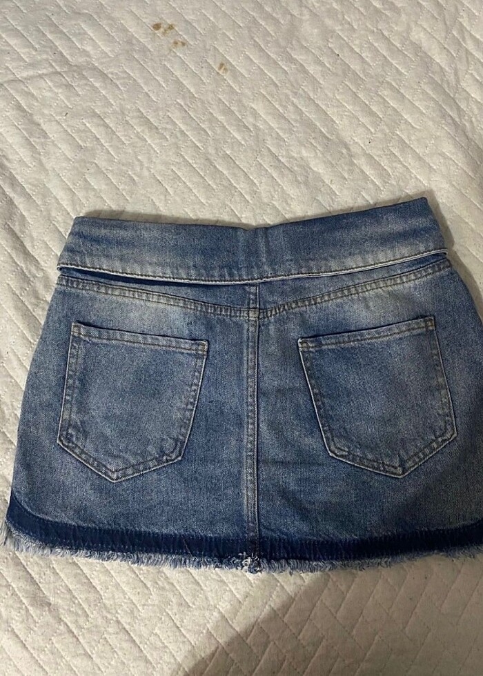 Mini etek düşük bel detaylı - Görsel 2