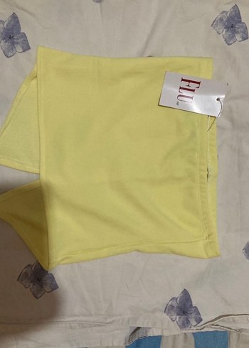 Sarı Straplez Midi Büstiyer - Görsel 3