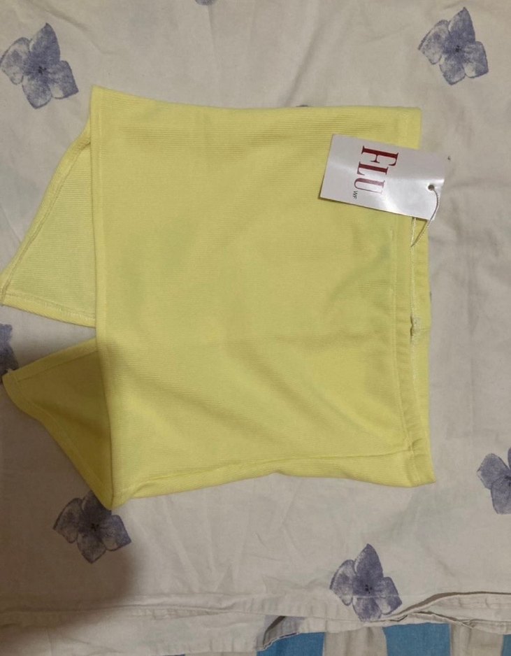 Sarı Straplez Midi Büstiyer - Görsel 3