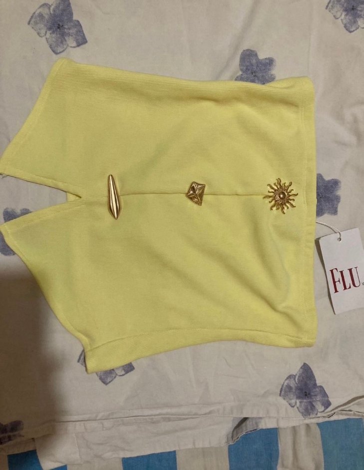 Sarı Straplez Midi Büstiyer - Görsel 2