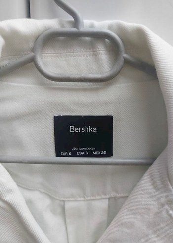 Beyaz Düğmeli Kadın Kot Ceket - Görsel 2