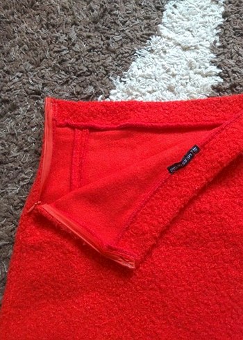 Kırmızı Kısa Kadın Mini Etek - Görsel 5