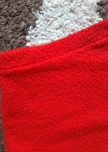 Kırmızı Kısa Kadın Mini Etek - Görsel 3