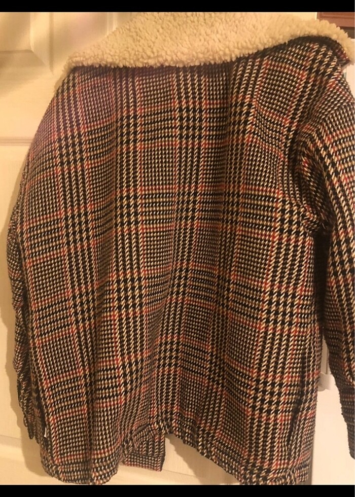 Ekoseli Kapütoneli Ceket - Görsel 3