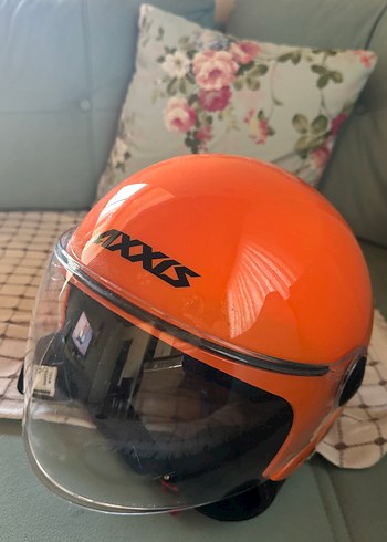 Turuncu Biker Motosiklet Kaskı Tokalı - Görsel 6