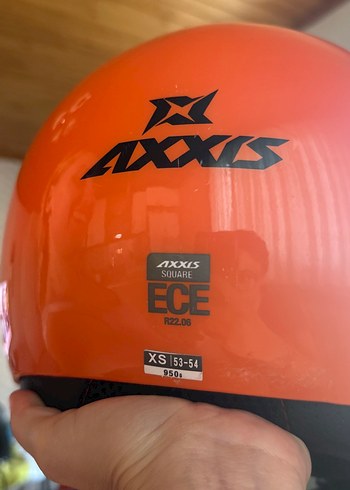 Turuncu Biker Motosiklet Kaskı Tokalı - Görsel 3