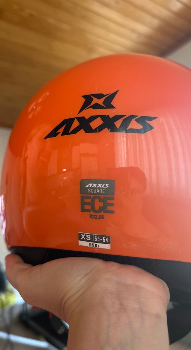 Turuncu Biker Motosiklet Kaskı Tokalı - Görsel 3