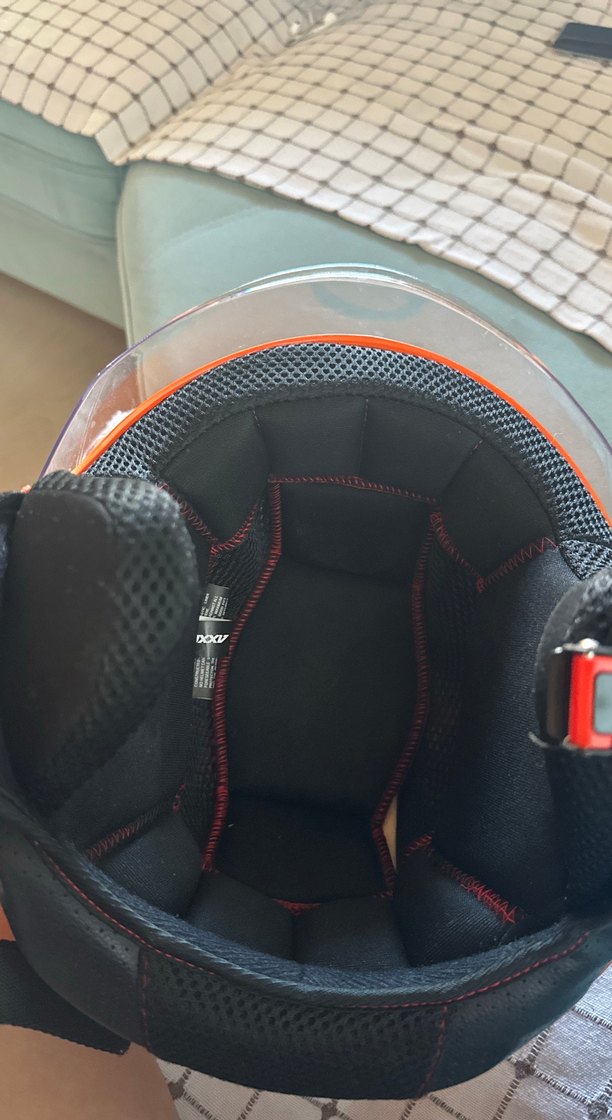 Turuncu Biker Motosiklet Kaskı Tokalı - Görsel 4