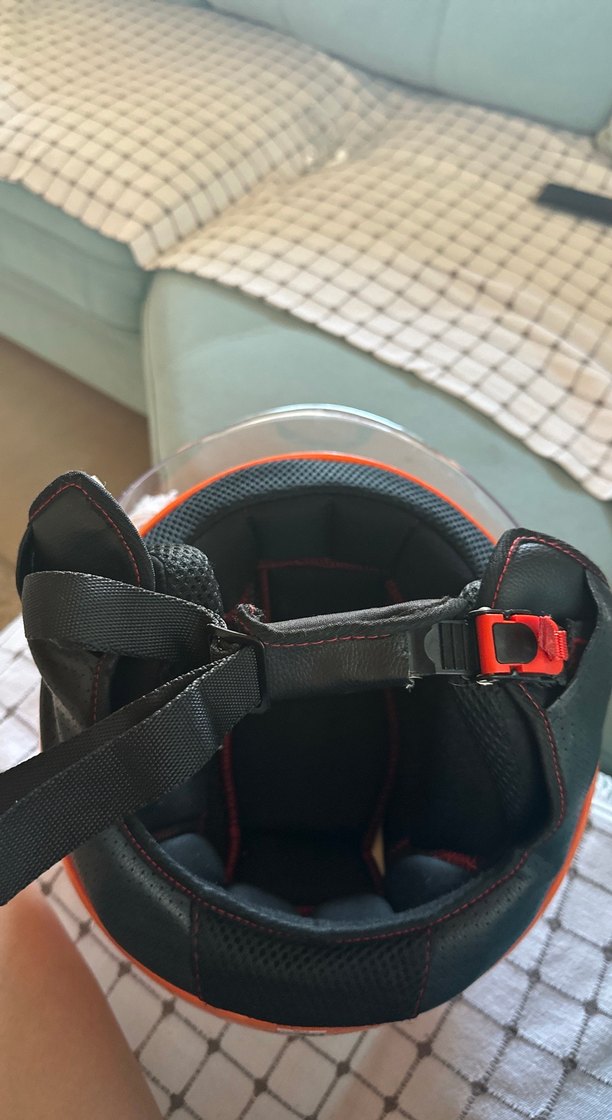 Turuncu Biker Motosiklet Kaskı Tokalı - Görsel 5