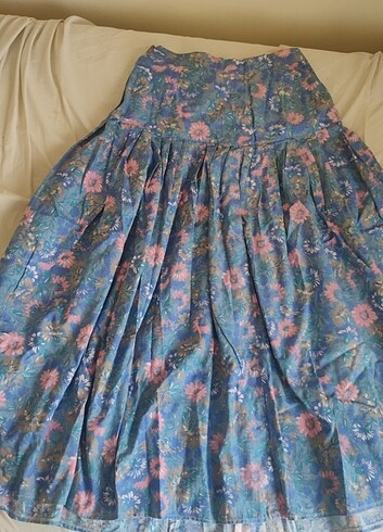 xs Beden mavi Renk Lolita Midi etek