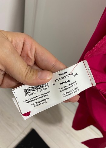 Roman Marka Pembe Saten Kısa Kollu Gömlek