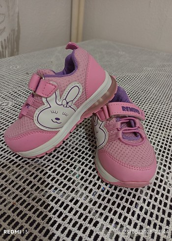 23 Beden pembe Renk Kız Çocuk Pembe Işıklı Spor Ayakkabı