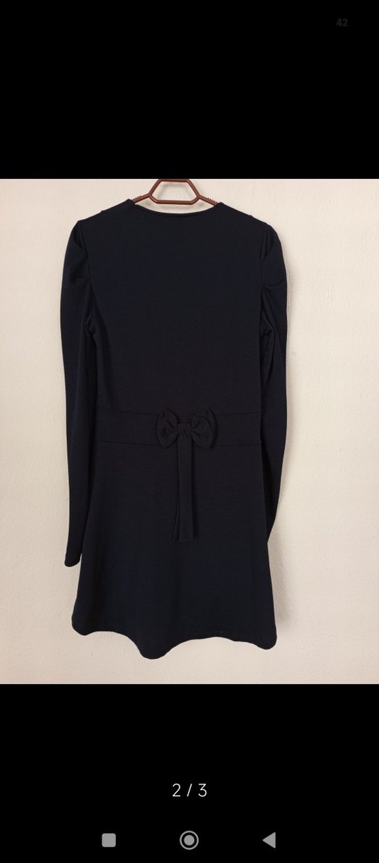 Düğmeli Siyah Süet Uzun Kadın Kaban - Görsel 2