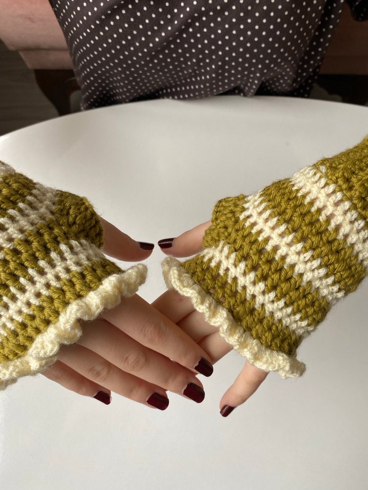 Bohem Tarzı Örgü Kadın Eldivenleri - Görsel 2