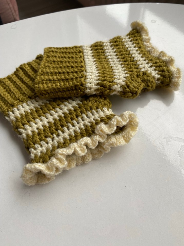 Bohem Tarzı Örgü Kadın Eldivenleri - Görsel 5