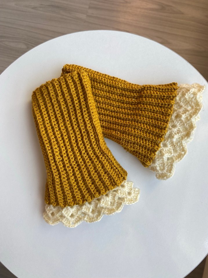 Dantel Detaylı Örgü Eldiven - Görsel 5