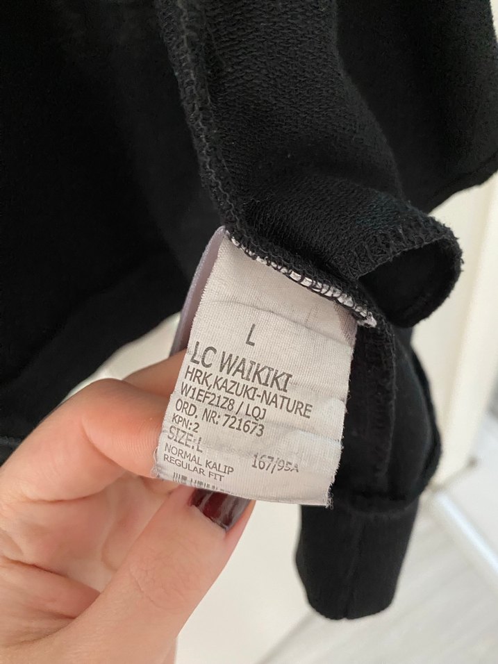 Kapüşonlu Siyah Uzun Fermuarlı Üst - Görsel 5