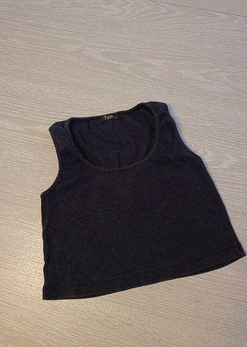 Trendyol & Milla Siyah Denim Kadın Kolsuz Basic Atlet