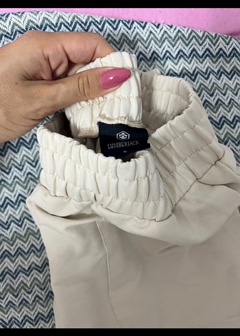 Kadın Beyaz Pamuklu Salaş Sweatpant - Görsel 2