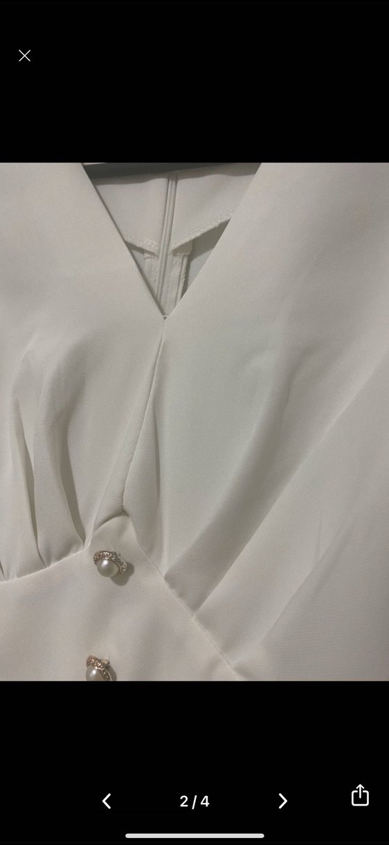 V Yaka Mini Beyaz söz nişan - Görsel 3