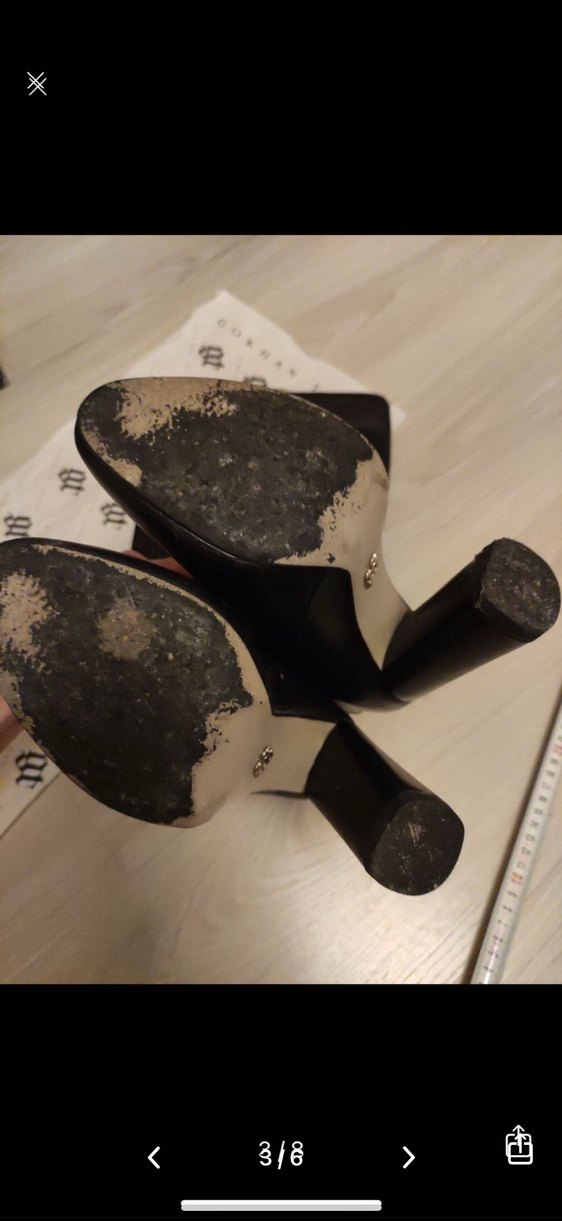 Siyah Deri Gotik Dizüstü Kadın Çizme - Görsel 3