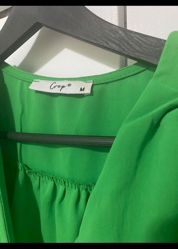 Yeşil Midi Elbise - Görsel 2