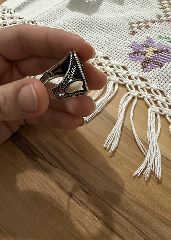 Galatasaray armalı erkek gümüş yüzük - Görsel 2